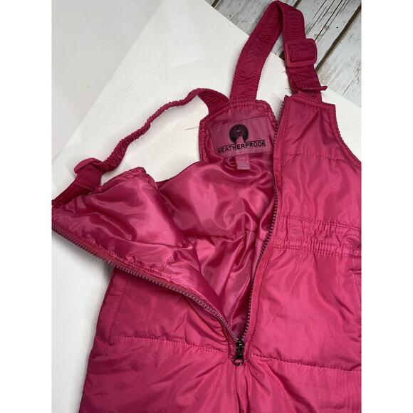 Weatherproof Baby Snow Pants Bibs and Jacket Pink 24 months Ruffled Puffer Coat - Picture 12 of 12
